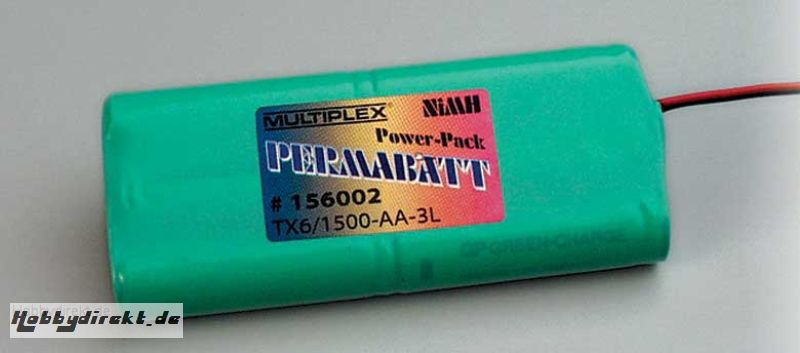 PERMABATT NiMH S-Akku 6/1500-AA-3L Multiplex 156002