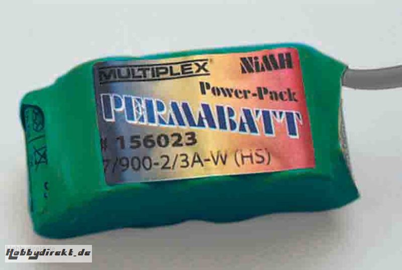 PERMABATT A.-Ak. NiMH 7/900-2/3A-W (HS) Multiplex 156023