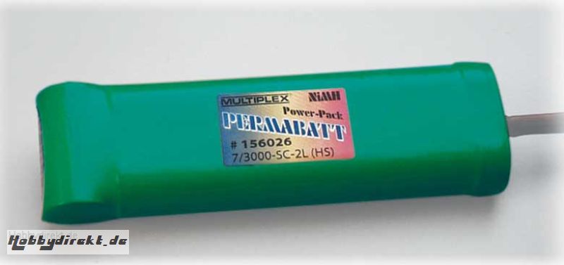 PERMABATT A.-Ak. NiMH 7/3000-SC-2L (HS) Multiplex 156026