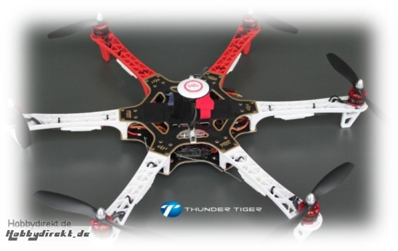 DJI F550 HexaCopter COMBO Kit inkl. NAZA-M Lite GPS, Thunder Tiger 036F550NL