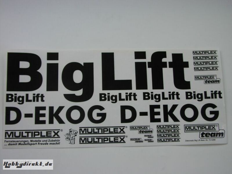 Dekorbogen Big Lift Multiplex 724288