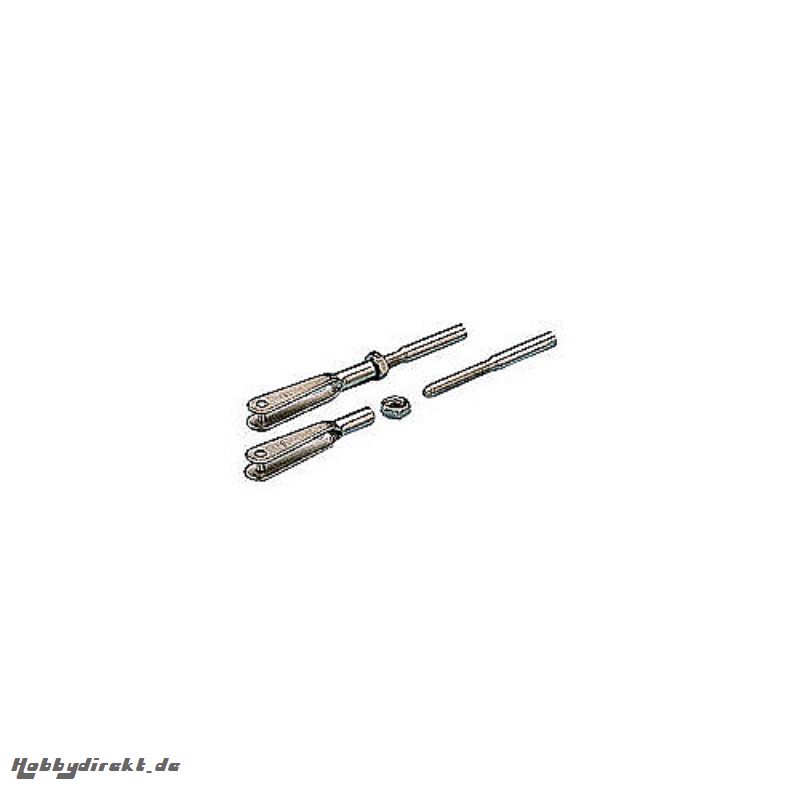 Clevis set M3 Graupner 1031