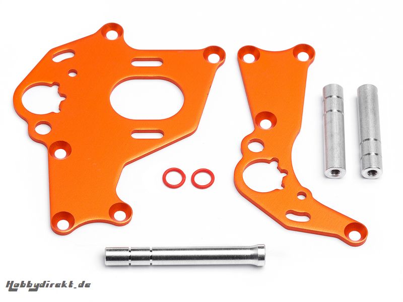 Motorhalter Set (links/rechts/Orange/Sprint 2) HPI 106838