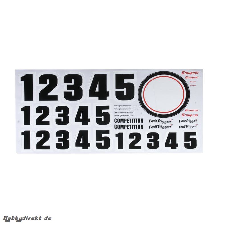 Decal sheet 3  for HoTTrigger Comp. Graupner 13400.C.143