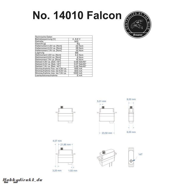 Servo Falcon Graupner 14010