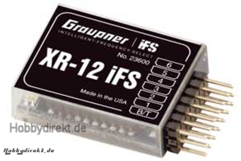 Empfänger XR-12 IFS V3 Graupner 23600 2,4ghz