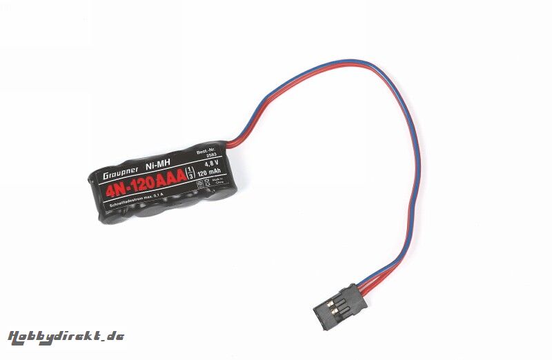 Empfängerakku 4/120,1/3AAA NiMH Graupner 2583
