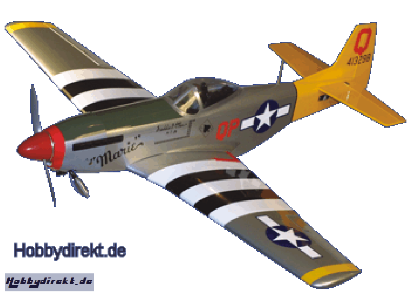 P-51 60 ARF w/Retracts HAN2375 JSB Hangar9 E-Flite Scorpio