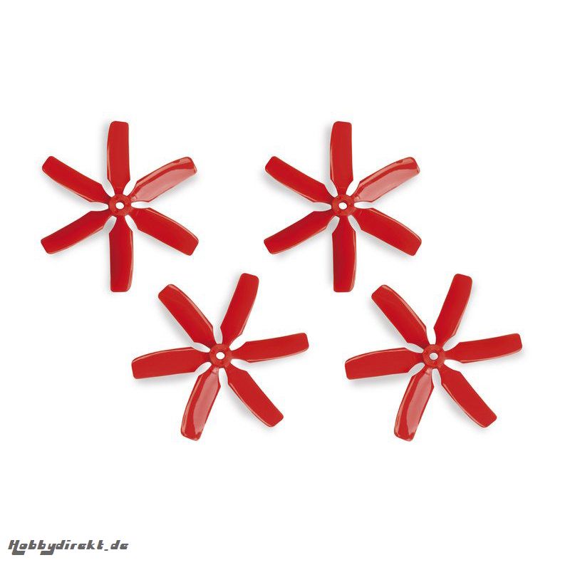 Propeller SET 4046 6-Blatt rot CW CCW roVE4 Graupner 2959.4X4.6