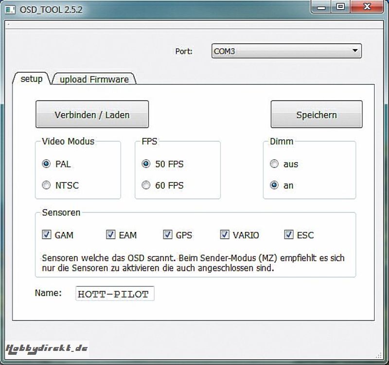 ON SCREEN DISPLAYMODUL / HoTT OSD Graupner 33641