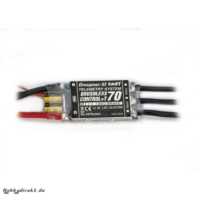 BRUSHLESS CONTROL +T 70 XT-60 D3,5 Graupner 33770.D35