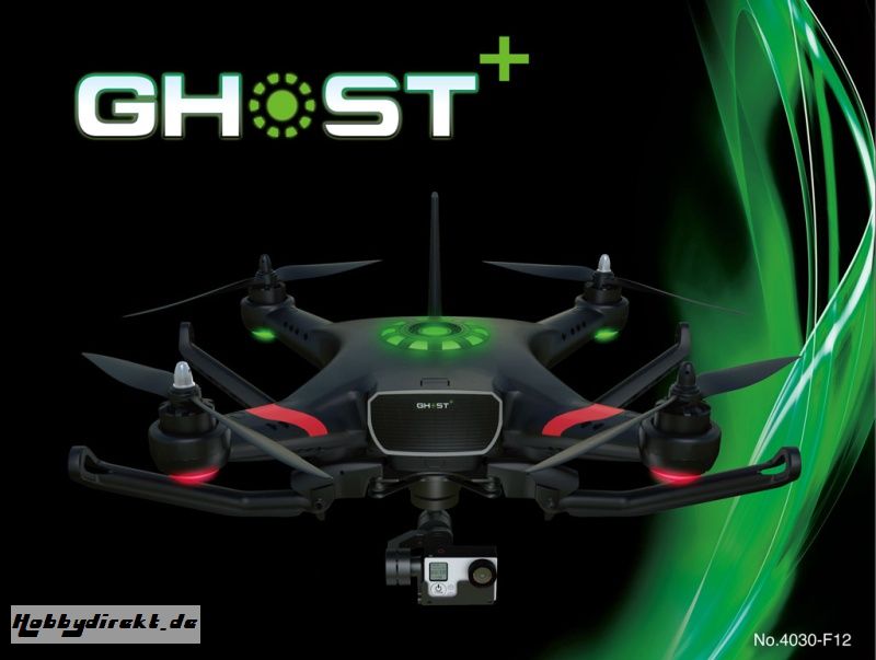 Thunder Tiger GHOST+ Quadrocopter RTF inkl. 3D Gimbal GoPro Thunder Tiger 4030-F12