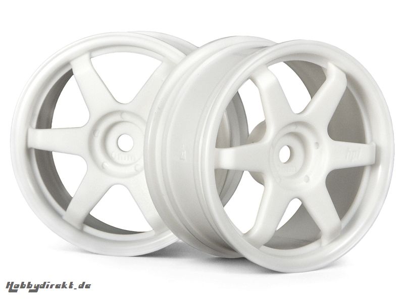 TE37 Felge 26mm Weiss (0mm Offset) HPI 3835