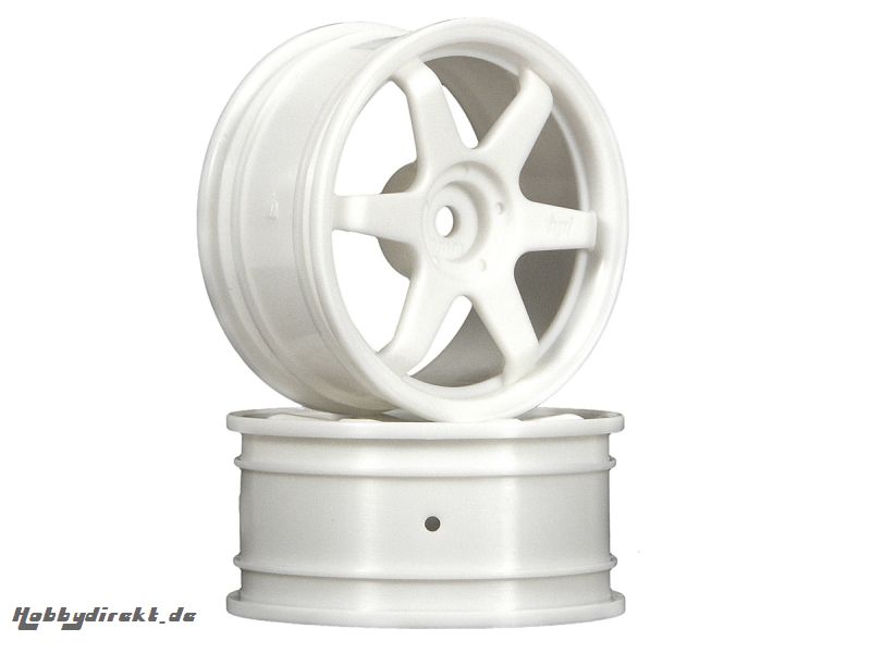 TE37 Felge 26mm Weiss (0mm Offset) HPI 3835