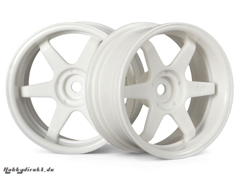 TE37 Felge 26mm Weiss (6mm Offset) HPI 3845