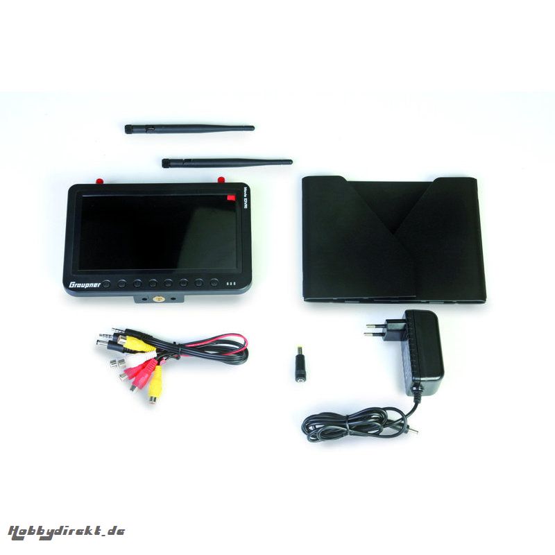 FPV Monitor 7Zoll HD 5,8 GHz Diversity Graupner 48350