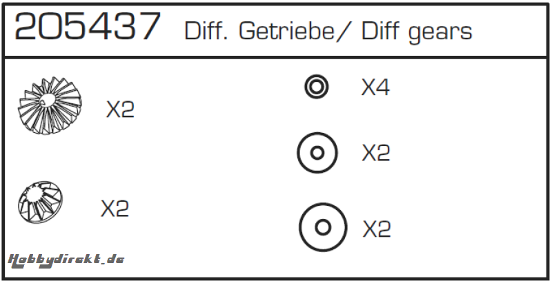 CY-2 Differenzial Getriebe Carson 500205437