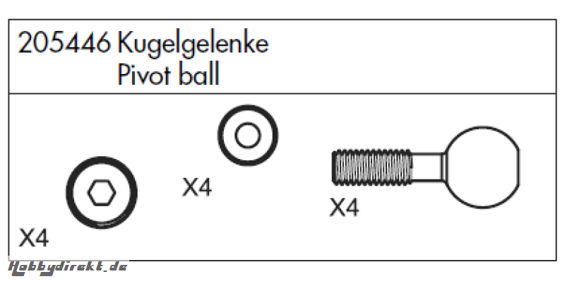 Kugelgelenke,CY-Chassis Carson 205446