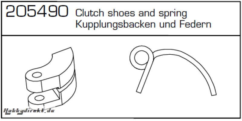 CY-2 Kupplungsbacken/Federn Carson 500205490