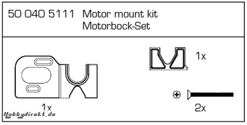 1:8 CY Motorhalter-Set Specter BL Carson 405111 500405111