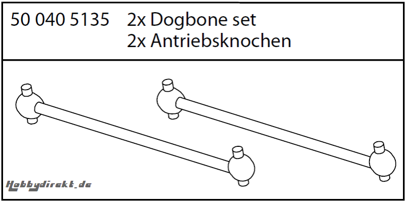 Antriebswelle CV-10 B/P (2) Carson 405135 500405135