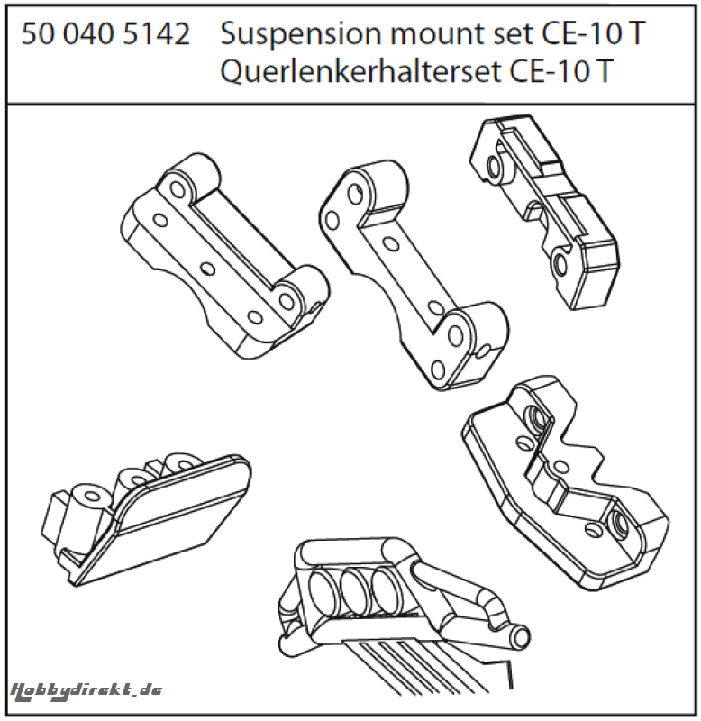 Querlenkerhalter-Set verstärkt CV/CE-10 Carson 405142 500405142