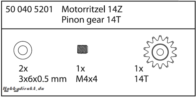 Motorritzel 14Z Specter 6S CY-II Carson 405201 500405201