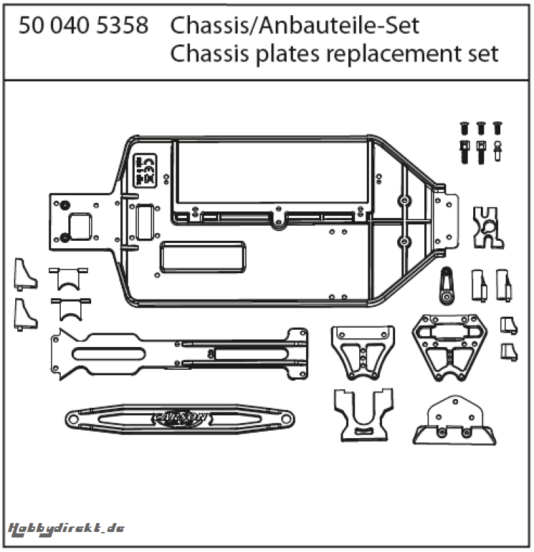 X10EB Chassis- + Anbauteile-Set Carson 405358 500405358