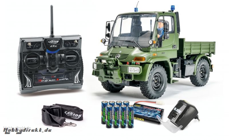 1:12 MB Unimog U300 Militär 100%RTR 2,4G Carson 907174 500907174