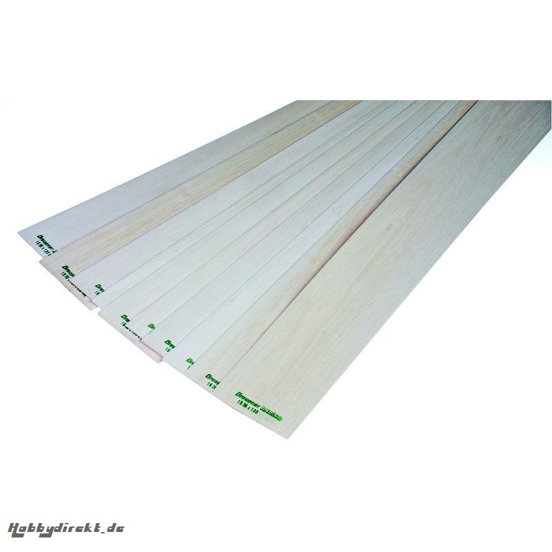 Balsa wood for planking Graupner 643.120X2