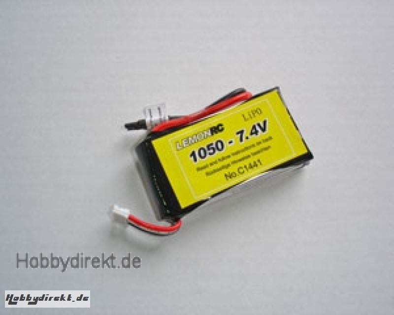 Lemon RC 1050 - 7,4V Lipo Lithium Polymer Akku