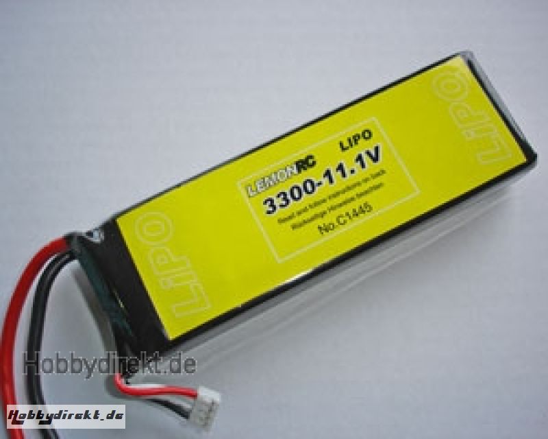 Lemon RC 3300 - 11,1V Lipo Lithium Polymer Akku