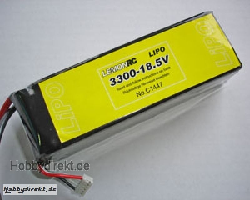 Lemon RC 3300 - 18,5V Lipo Lithium Polymer Akku