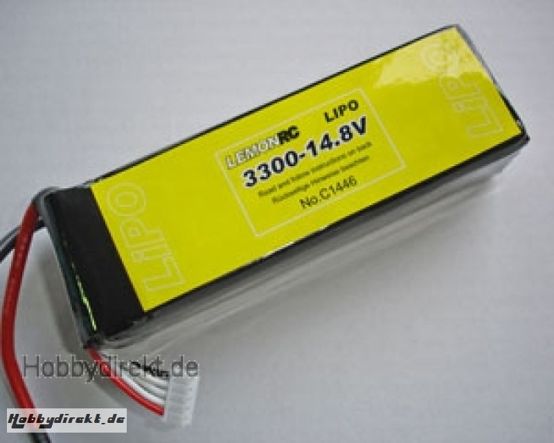 Lemon RC 3300 - 14,8V Lipo Lithium Polymer Akku