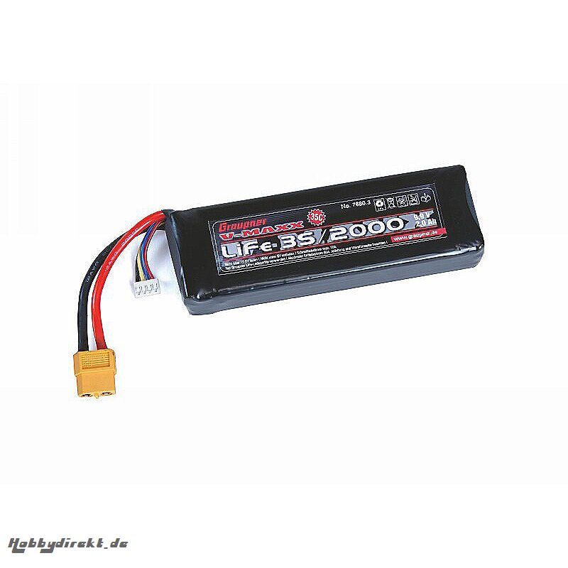 LiFe battery V-MAXX30C 3S/2000 Graupner 7680.3