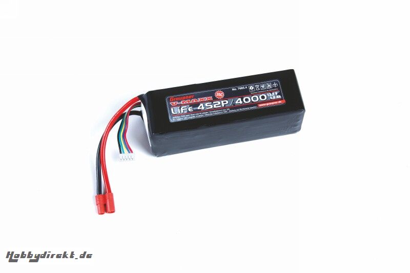 LiFe battery V-MAXX30C 4/4000 Graupner 7685.4