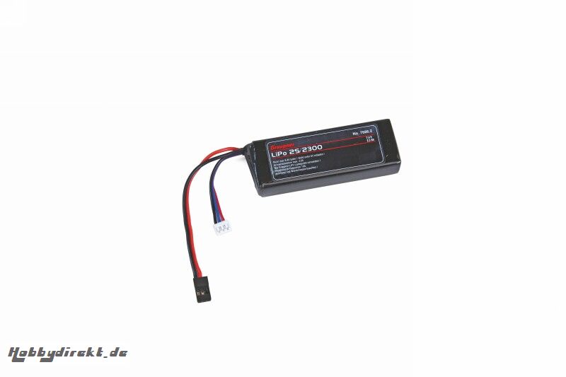 receiverbattery LiPo2S/2300 JR Graupner 7686.2