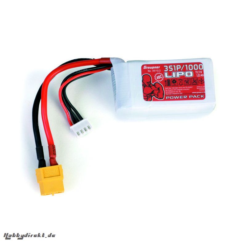 Power Pack LiPo 3/1000 11,1 V Graupner 78110.3