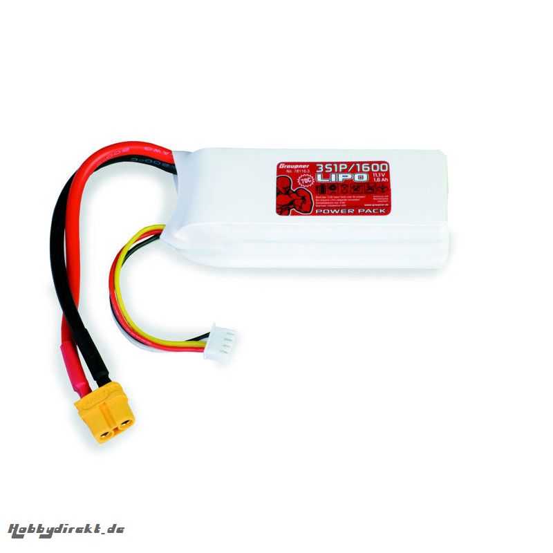 Power Pack LiPo 3/1600 11,1 V 70C XT60 Graupner 78116.3