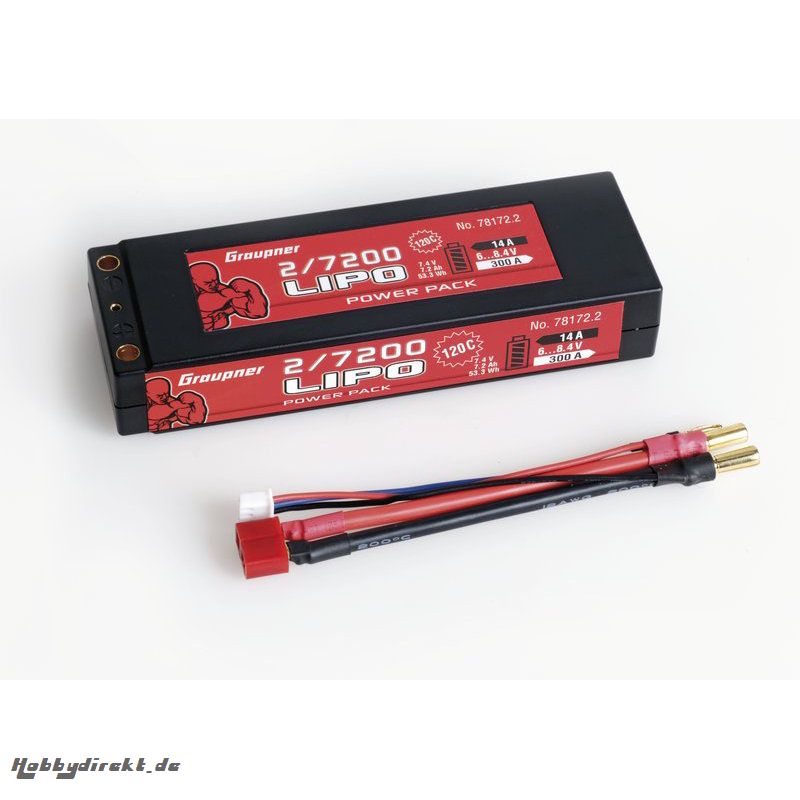 Power Pack Car LiPo2/7200 7,4V 120C Graupner 78172.2