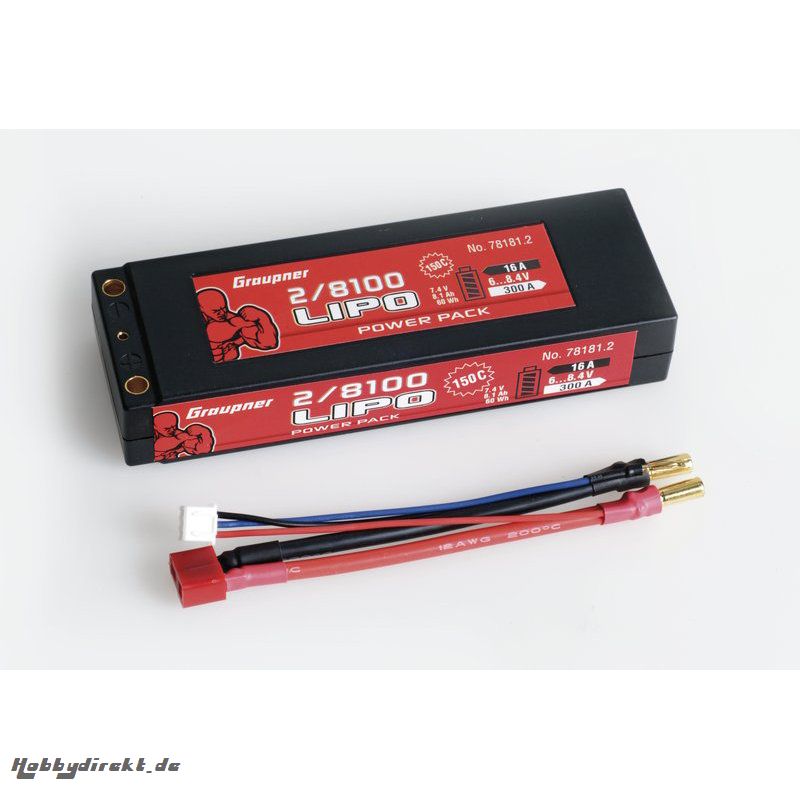 Power Pack Car LiPo2/8100 7,4V 150C Graupner 78181.2