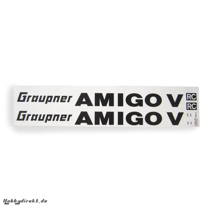 Dekorbogen AMIGO V Graupner 9541.14