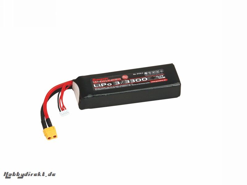 LiPo-Akku V-MAXX 65C3/3300 11,1V XT60 Graupner 9733.3