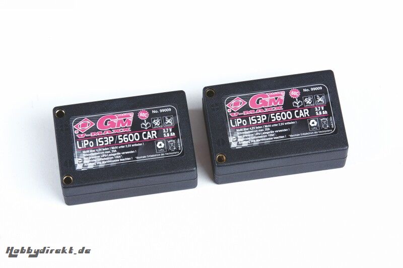 LiPo-Akku V-MAXX 60C2x1S3P/5600 3,7V G4 Graupner 99009