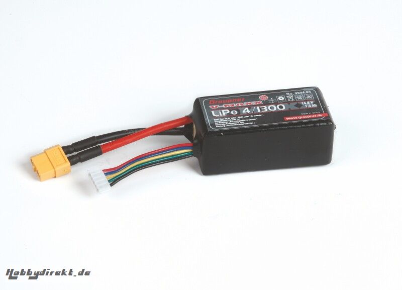 LiPo-Akku V-MAXX 20C4/1300 14,8V XT-60 Graupner 9944.85