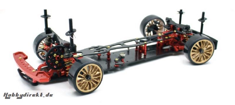 1:10 EP Drift Onroad DRR-01 metallic red 2WD Rolling Chassis Absima 12101