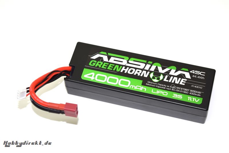 LiPo Stick Pack 11.1V-45C 4000 Hardcase (T-Plug) Absima 4140010