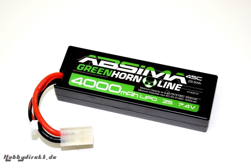 LiPo Stick Pack 7.4V-45C 4000 Hardcase (Tam) Absima 4140012