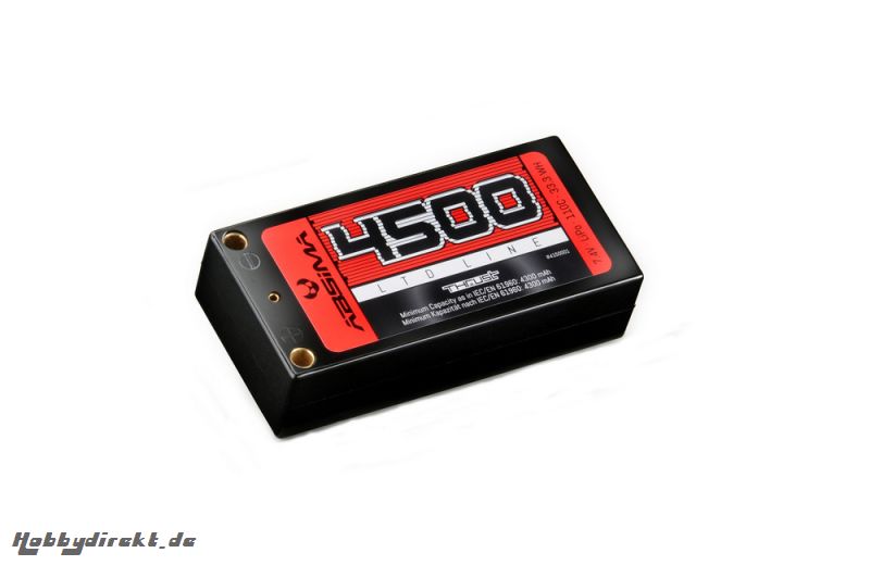 Shorty Pack LiPo 7.4V-110C 4500 Hardcase (Tubes) Absima 4150001