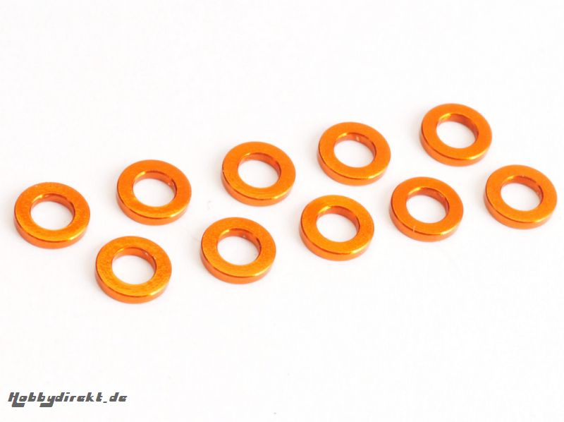 Beilagscheiben M3 1.0mm orange (10 St.) Absima TU1013